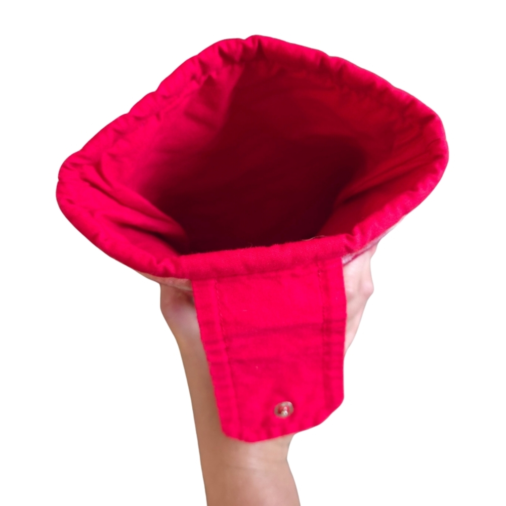 Red and White Quilted Tablet Sleeve - Picture 5 of 7